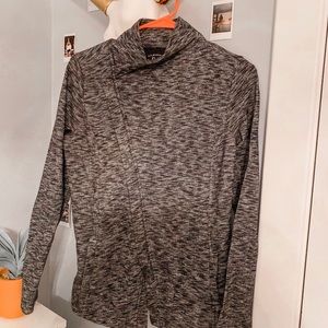 Gray and Black mix athletic jacket